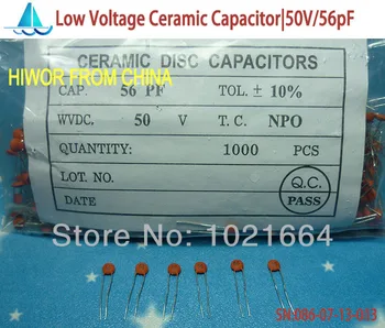 (1000pcs/lot)(Condensatoare Ceramice|Low) 50V 56pF, de Joasă Tensiune cu Discuri Ceramice Condensator, TOL.10%